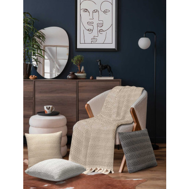 Ριχτάρι HERHALING BEIGE Μπεζ Ριχτάρι διθέσιου καναπέ: 190 x 250 εκ. MADI