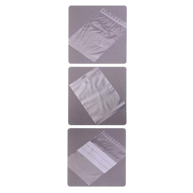 Σακουλάκια ασφαλείας με ετικέτα 220mm πλάτος x 310mm ύψος (100τεμ)