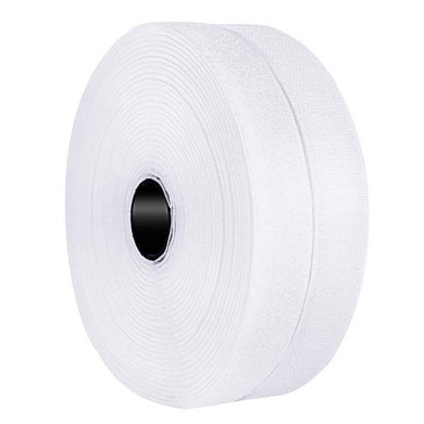Velcro ταινία αυτοκόλλητη λευκή,16mm, 25μέτρα