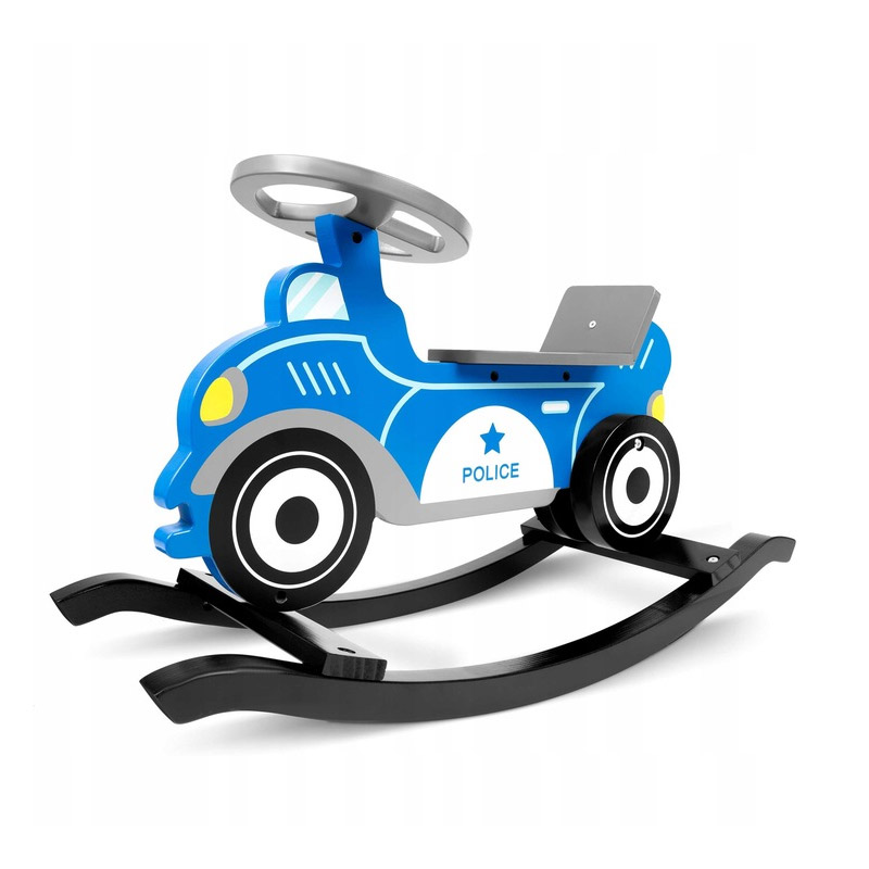 Ricokids - ΣΗΜΑΝΤΙΚΟ: Σε περίπτωση διαφοράς τιμής από το κατάστημα ισχύει παντα και μόνο η τιμή του καταστήματος Ξύλινο Κουνιστό Αυτοκίνητο Αστυνομίας Ricokids RK-850-C