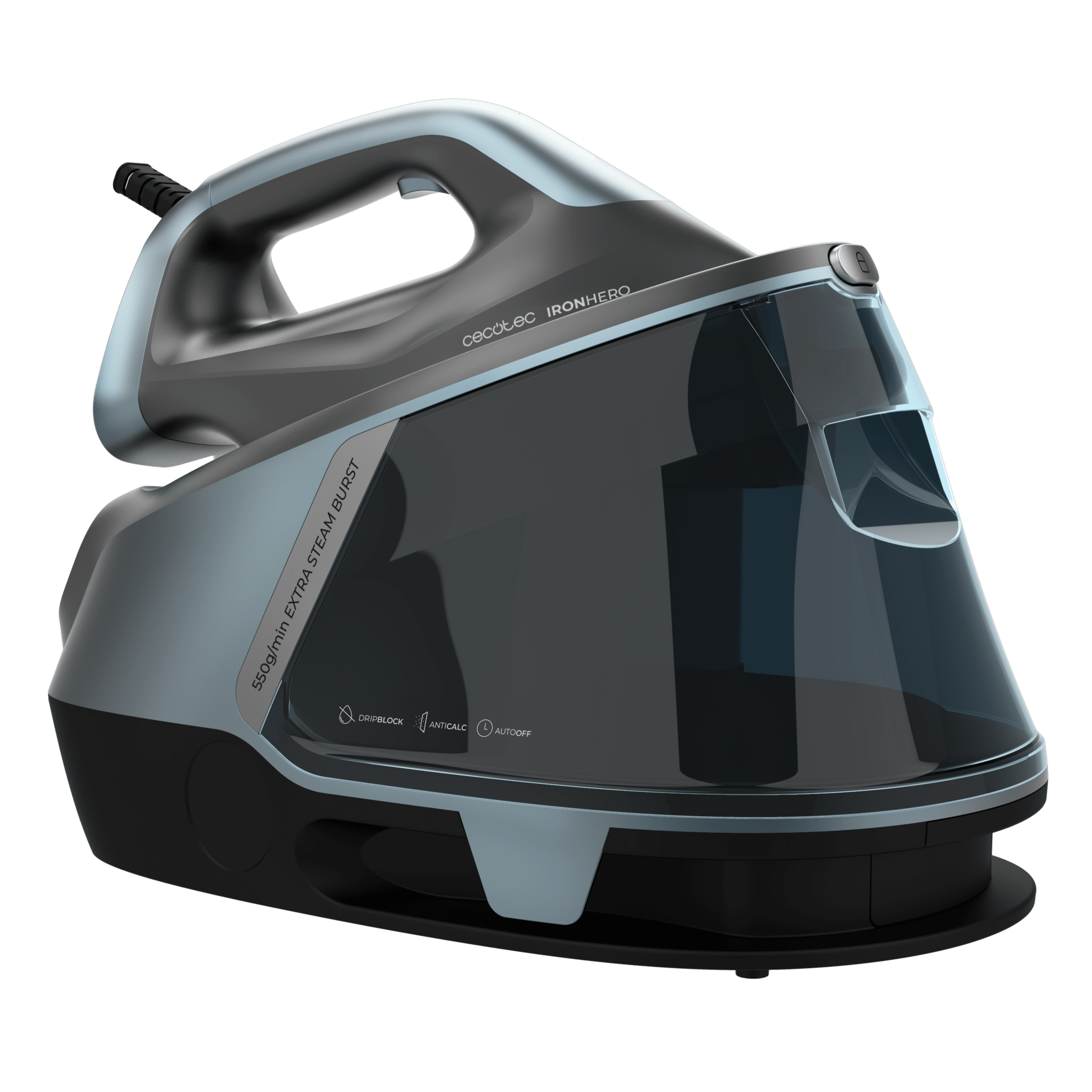Cecotec Σύστημα Σιδερώματος με Ατμό IronHero H-2800 με Κεραμική Πλάκα Turbo Slide, 2800 W CEC-104490