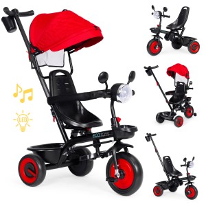 Ecotoys - ΣΗΜΑΝΤΙΚΟ: Σε περίπτωση διαφοράς τιμής από το κατάστημα ισχύει παντα και μόνο η τιμή του καταστήματος ECOTOYS Τρίκυκλο παιδικό καρότσι 3 σε 1 με περιστρεφόμε