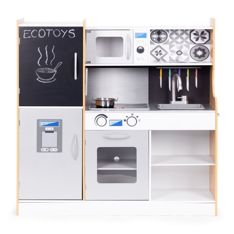 Ecotoys - ΣΗΜΑΝΤΙΚΟ: Σε περίπτωση διαφοράς τιμής από το κατάστημα ισχύει παντα και μόνο η τιμή του καταστήματος Παιδική Κουζίνα με Αξεσουάρ 90x31x90,3 cm Ecotoys TL053
